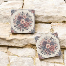 Donkere Romance Bourgogne Art Deco Bloemenzomer