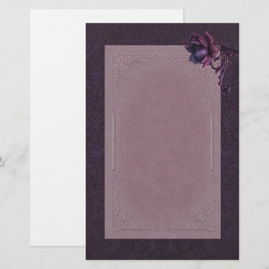 Donkere Romance Briefpapier (Voorkant / Achterkant)