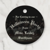 Donkere Romance en Macabre Gotische Halloween Part Bedankjes Labels (Achterkant)