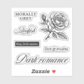 Donkere romance esthetisch sticker (Vel)