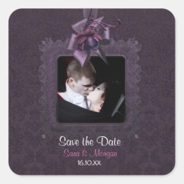 Donkere Romance fotoafdichting Vierkante Sticker