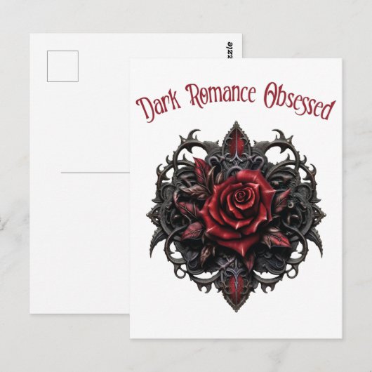 Donkere Romance geobsedeerd Briefkaart (Voorkant / Achterkant)