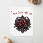 Donkere Romance geobsedeerd Notitiekaartje (Voorkant / Achterkant in situ)