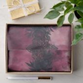 Donkere Romance: Gotisch Roos en kantontwerp Tissuepapier (Geschenk)