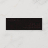 Donkere Romance Mini Visitekaartje (Achterkant)