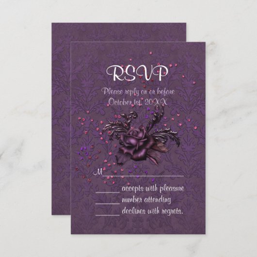 Donkere Romance RSVP (Voorkant / Achterkant)