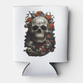 Donkere Romance Schedels en Rozen Blikjeskoeler (Voorkant)