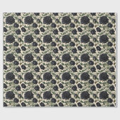 **"Donkere Romance: zwarte provinciale Rozen"** Cadeaupapier (Vlak)