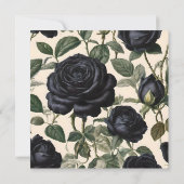 **"Donkere Romance: zwarte  provinciale Rozen"** Kaart (Achterkant)