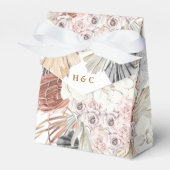 Donkere Romantic Pampas gedroogd gras Bedankdoosjes (Voorkant Zijde)