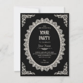 Donkere romantiek elegant kaart (Voorkant)