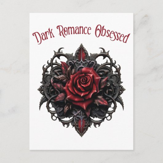 Donkere Romantiek Geobsedeerd Briefkaart (Voorkant)