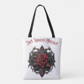 Donkere Romantiek Obsessie Tote Bag (Achterkant)