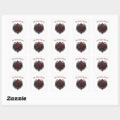 Donkere Romantiek Obsessie Vierkante Sticker (Vel)