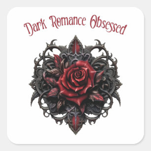 Donkere Romantiek Obsessie Vierkante Sticker