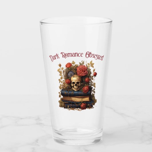 Donkere Romantiek Verslaafd Glas (Voorkant)