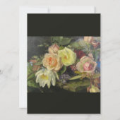 Donkere Romantische Antieke Tole Schildering Bruil Kaart (Achterkant)