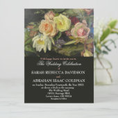 Donkere Romantische Antieke Tole Schildering Bruil Kaart (Staand voorkant)