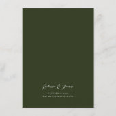 Donkere romantische bloemenolieverfschilderij brui menu (Achterkant)