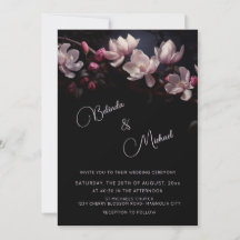 Donkere Romantische Magnolia Bloemen Met Sfeer