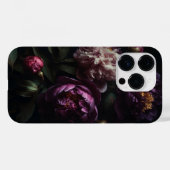 Donkere Romantische Paarse pony's Flower Bouquet Case-Mate iPhone Case (Achterkant (horizontaal))