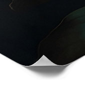 Donkere Romantische Paarse pony's Flower Bouquet Poster (Hoek)