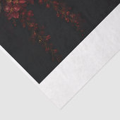 Donkere Romantische Rode Bloemendecoupage Tissuepa Tissuepapier (Detail)