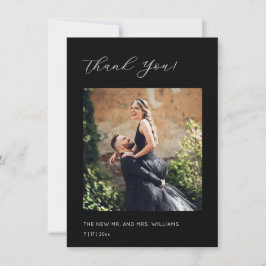 Donkere Romantische Rozen Watercolor Trouwen Bedankkaart