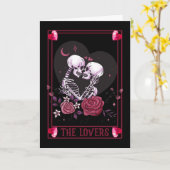 Donkere Romantische Valloween Valentijn  Kaart (Gele Bloem)