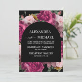 Donkere Romantische Waterverf Floral Dutch Masters Kaart (Staand voorkant)