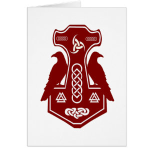 Donkere roodbruin met Ravens