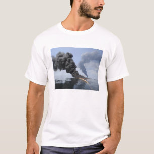 Donkere rook- en vuurwolken komen tevoorschijn 3 t-shirt