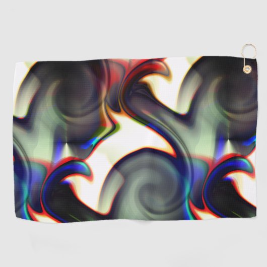 Donkere rook of spiraalvormige rok met kleurstof t golfhanddoek (Horizontaal)