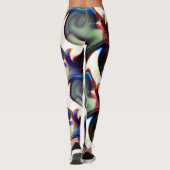 Donkere rook of spiraalvormige rok met kleurstof t leggings (Achterkant)