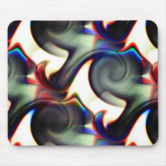 Donkere rook of spiraalvormige rok met kleurstof t muismat (Voorkant)