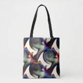 Donkere rook of spiraalvormige rok met kleurstof t tote bag (Voorkant)