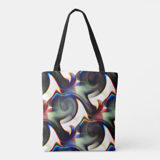 Donkere rook of spiraalvormige rok met kleurstof t tote bag (Achterkant)