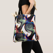 Donkere rook of spiraalvormige rok met kleurstof t tote bag (Dichtbij)