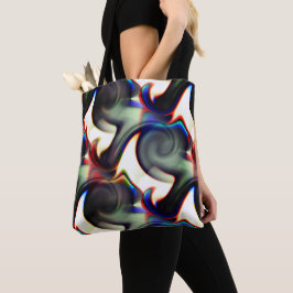 Donkere rook of spiraalvormige rok met kleurstof t tote bag