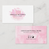 Donkere Roos blogger/influencer sociale media Visitekaartje (Voorkant / Achterkant)