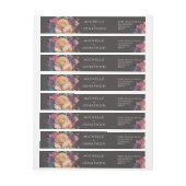 Donkere Roos Botanische Fete Weddenschap Adreslabel Wikkel (Vel)