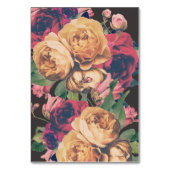 Donkere Roos Botanische Fete Wedding Table Nummers Kaart (Achterkant)