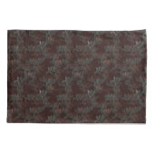 Donkere roos Gothic ontwerpkussen.  Kussensloop (Achterkant)