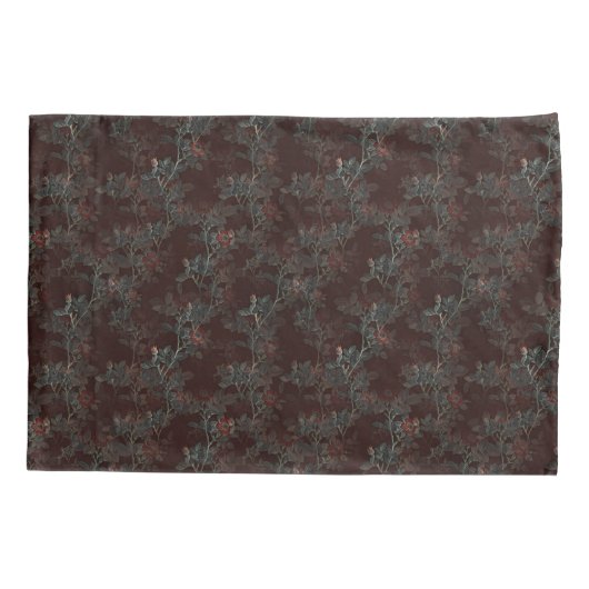 Donkere roos Gothic ontwerpkussen.  Kussensloop (Achterkant)