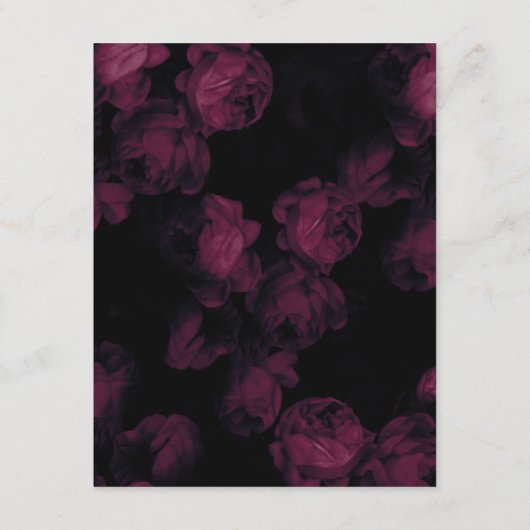 Donkere Roos Kaarten van de Wondenbruiloft (Achterkant)