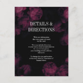 Donkere Roos Kaarten van de Wondenbruiloft (Voorkant)