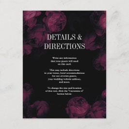 Donkere Roos Kaarten van de Wondenbruiloft