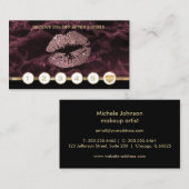 Donkere Roos Marble Glitter Lips Loyalty (Voorkant / Achterkant)