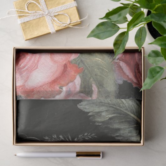 Donkere Roos-ontkoppelpapier Tissuepapier (Geschenk)