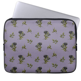 Donkere Roos Patroon Laptop Sleeve